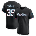 harde M.Marlins #39 Eury Perez Player Black Vapor Home Limited Elite Stitched Jerseys