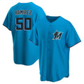 harde M.Marlins #50 Agustin Ramirez Player Blue Home Game Stitched Jerseys