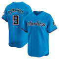 harde M.Marlins #9 Xavier Edwards Player Blue Home Limited Stitched Jerseys