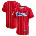 harde M.Marlins Blank Player Red City Connect Home Limited Elite Stitched Jerseys