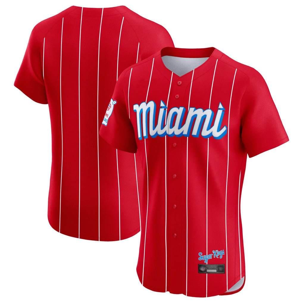 harde M.Marlins Blank Player Red City Connect Home Limited Elite Stitched Jerseys