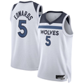 harde M.Timberwolves #5 Anthony Edwards White Swingman Stitched Jerseys - Association Edition