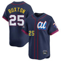 harde M.Twins #25 Byron Buxton Player Navy All-star Game Limited Home Stitched Jerseys