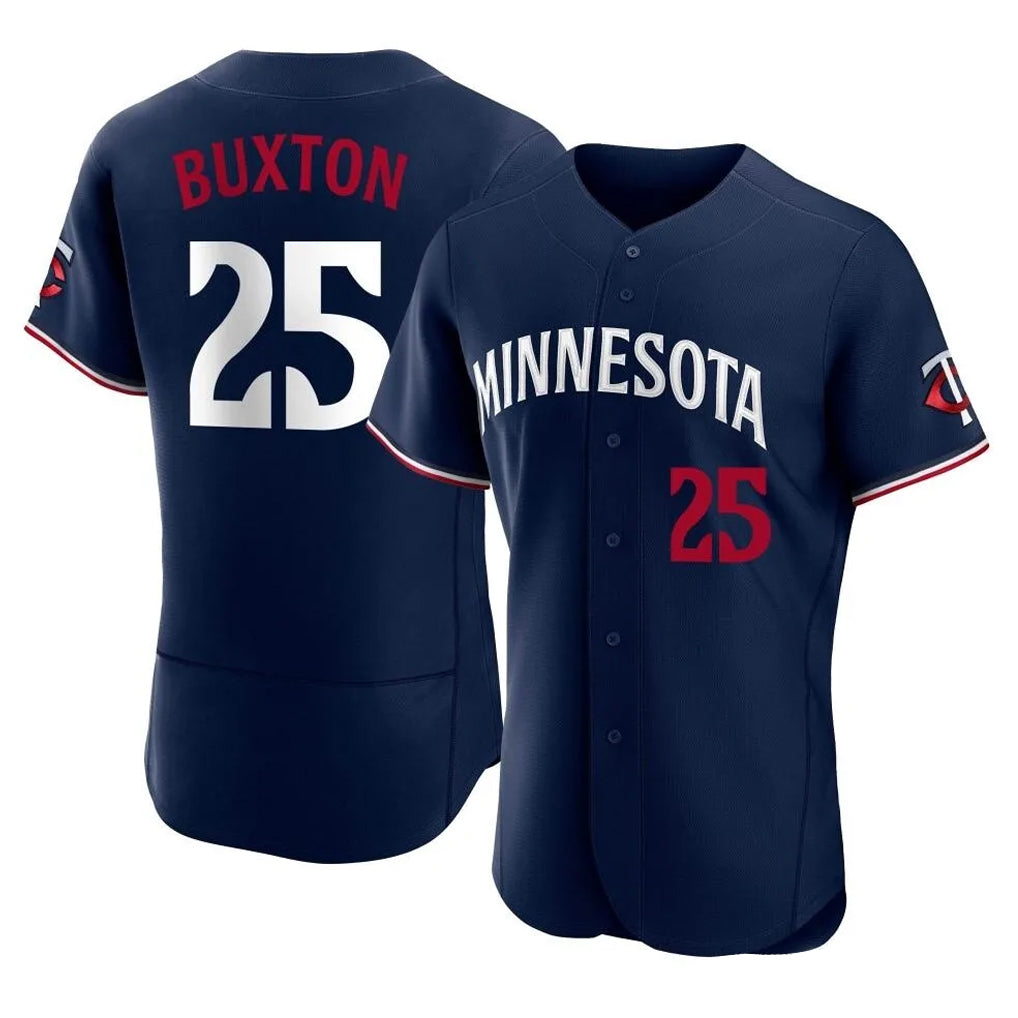 harde M.Twins #25 Byron Buxton Player Navy Replica Home Limited Elite Stitched Jerseys