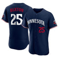 harde M.Twins #25 Byron Buxton Player Navy Replica Home Limited Elite Stitched Jerseys