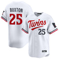 harde M.Twins #25 Byron Buxton Player White Home Limited Stitched Jerseys