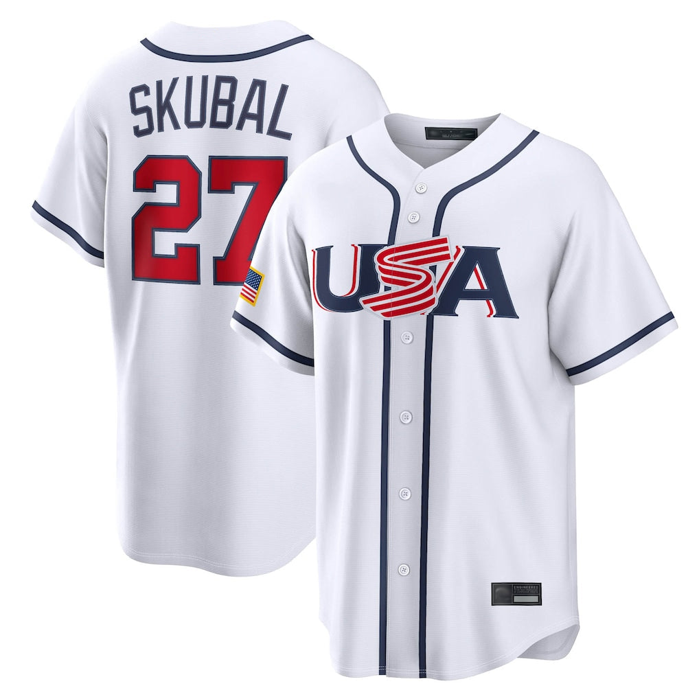 harde M.Twins #27 Ryan Jeffers Player White USA 2026 World Classic Limited Home Stitched Jerseys