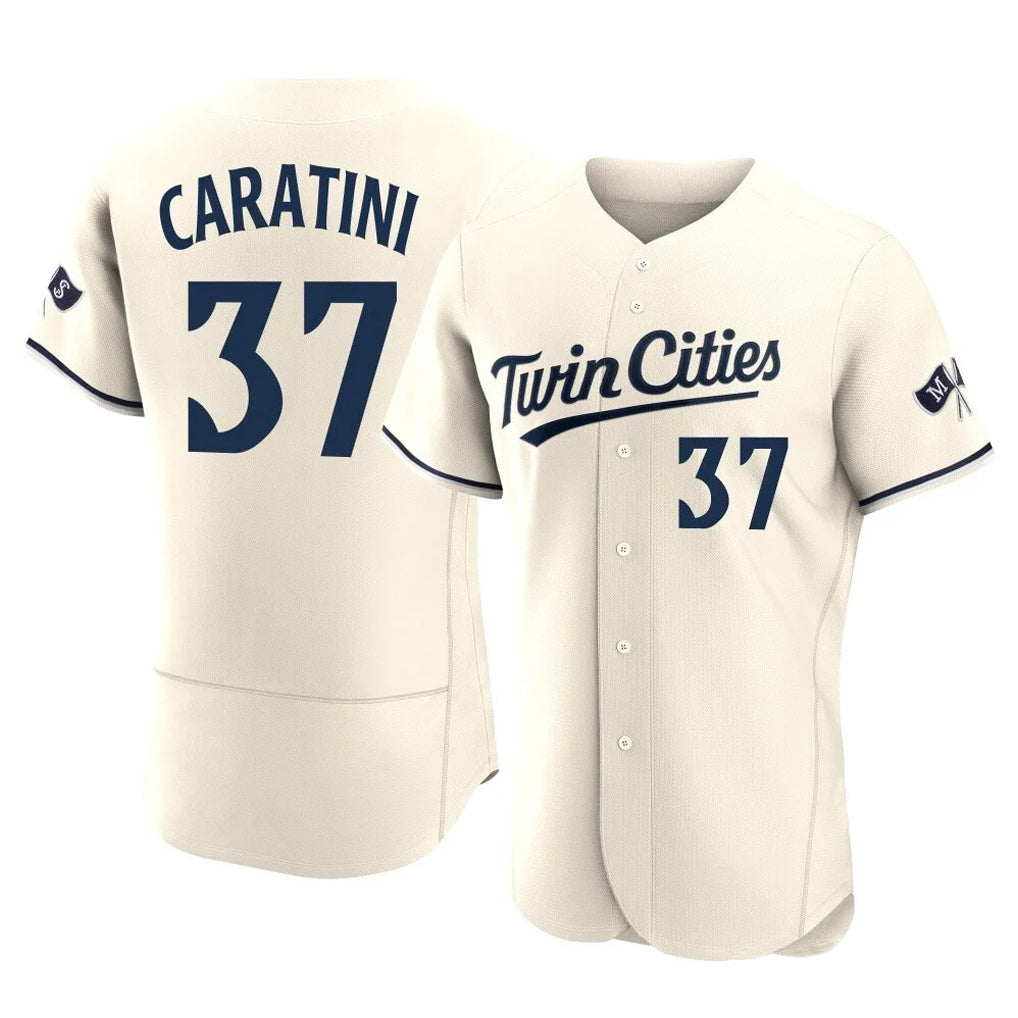 harde M.Twins #37 Victor Caratini Player Cream Home Limited Elite Stitched Jerseys