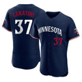 harde M.Twins #37 Victor Caratini Player Navy Replica Home Limited Elite Stitched Jerseys