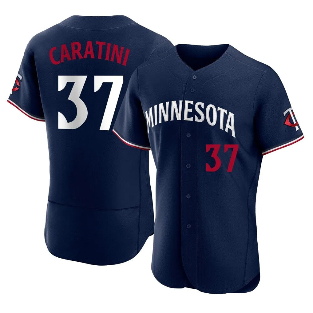 harde M.Twins #37 Victor Caratini Player Navy Replica Home Limited Elite Stitched Jerseys