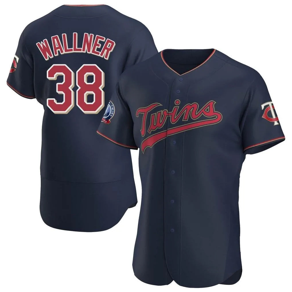 harde M.Twins #38 Matt Wallner Player Navy 60th Home Limited Elite Stitched Jerseys
