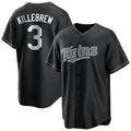 harde M.Twins #3 Harmon Killebrew Player Black Home Game Stitched Jerseys