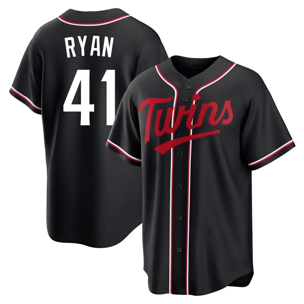 harde M.Twins #41 Joe Ryan Player Black Fashion Out Home Limited Stitched Jerseys