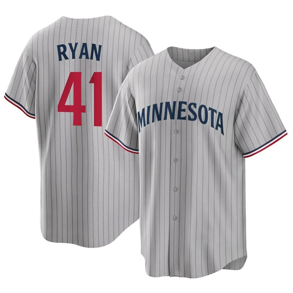 harde M.Twins #41 Joe Ryan Player Gray Game Limited Home Stitched Jerseys