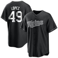 harde M.Twins #49 Pablo Lopez Player Black Home Game Stitched Jerseys