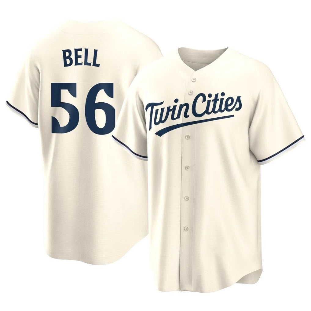 harde M.Twins #56 Josh Bell Player Cream Game Limited Home Stitched Jerseys