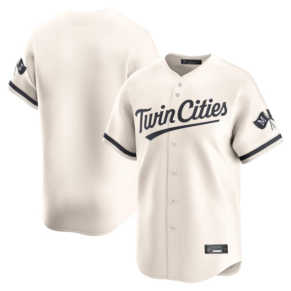harde Minnesota Twins Blank Player Cream Home Limited Stitched Jerseys