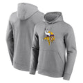 harde MN.Vikings Gray LOGO Pullover Hoodies Blank Player Home Game Stitched Jerseys