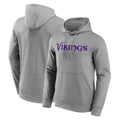 harde MN.Vikings Gray LOGO Pullover Hoodies Home Game Blank Player Stitched Jerseys