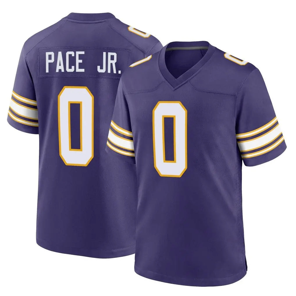 harde MN.Vikings #0 Ivan Pace Jr. Player Purple Classic Home Game Stitched Jerseys