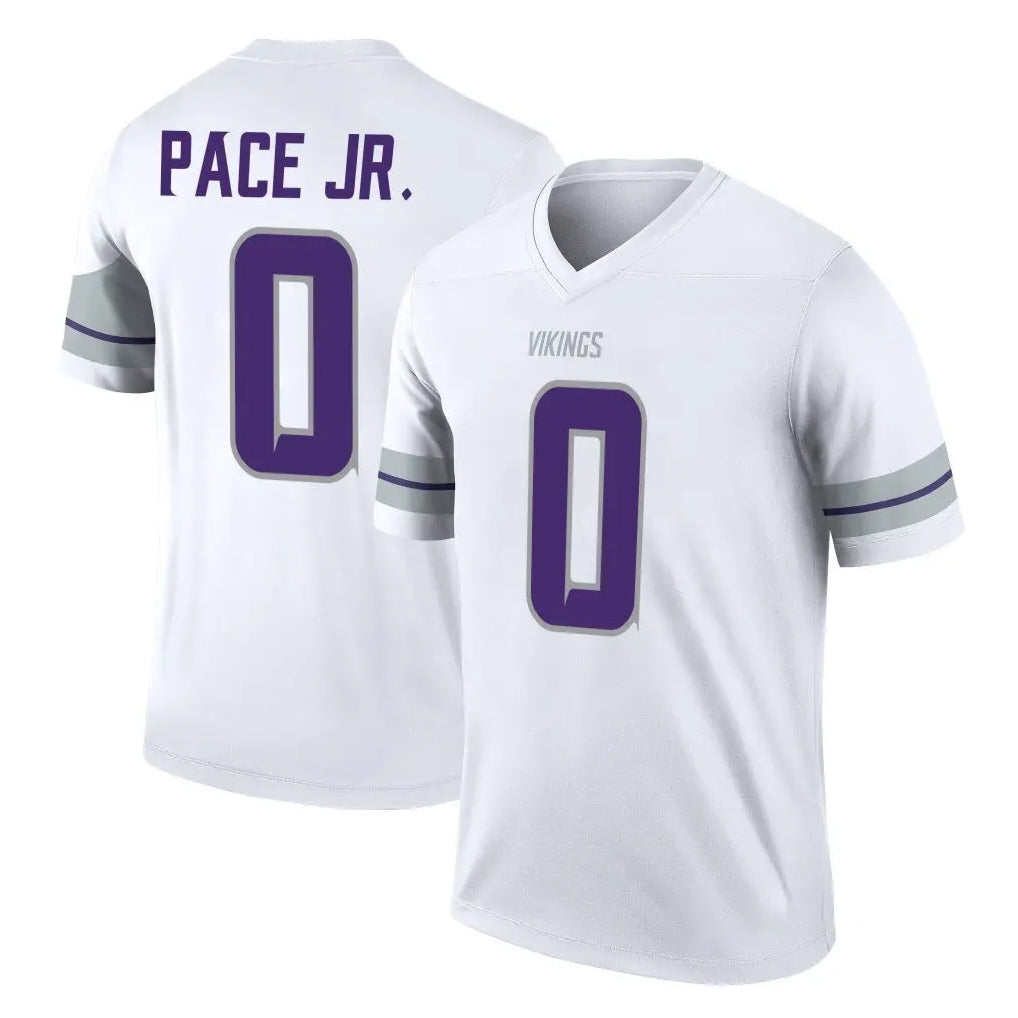 harde MN.Vikings #0 Ivan Pace Jr. Player White Alternate Legend Home Game Stitched Jerseys