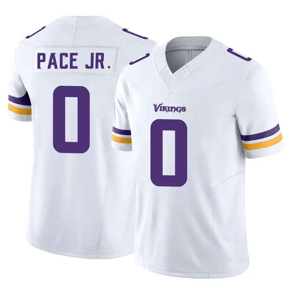 harde MN.Vikings #0 Ivan Pace Jr. Player White Limited Vapor F.U.S.E. Home Game Stitched Jerseys