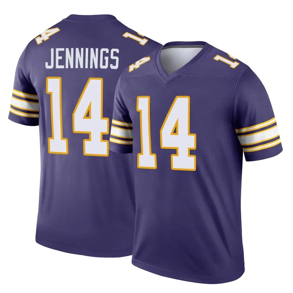 harde MN.Vikings #14 Jauan Jennings Player Purple Limited Classic Home Game Stitched Jerseys