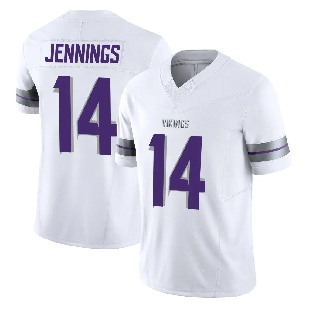 harde MN.Vikings #14 Jauan Jennings Player White Limited Alternate Vapor F.U.S.E. Home Game Stitched Jerseys