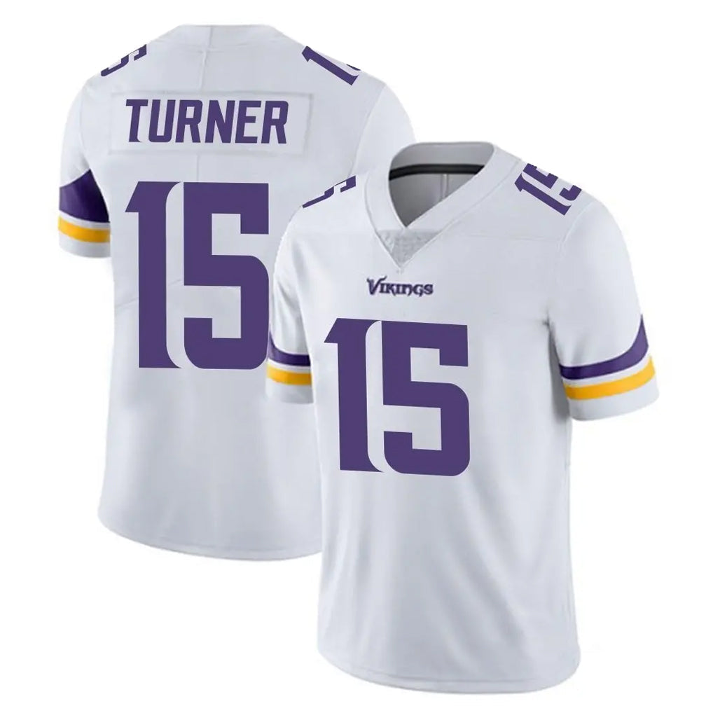 harde MN.Vikings #15 Dallas Turner Player White Limited Vapor Untouchable Home Game Stitched Jerseys