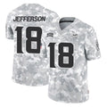 harde MN.Vikings #18 Justin Jefferson Player Arctic Camo Salute To Service Limited Game Stitched Jerseys