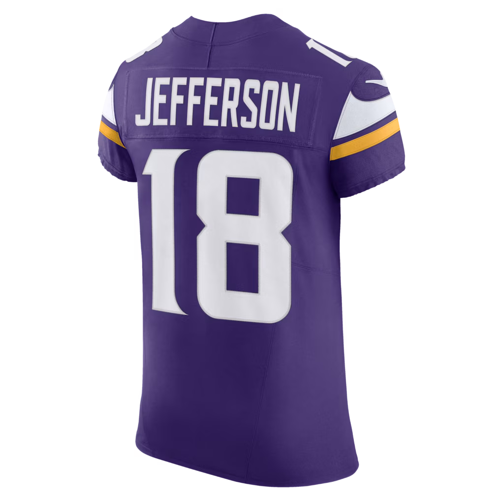 harde MN.Vikings #18 Justin Jefferson Purple Team Vapor F.U.S.E. Elite Stitched Jersey