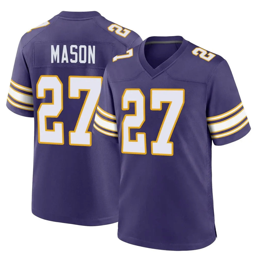 harde MN.Vikings #27 Jordan Mason Player Purple Classic Home Game Stitched Jerseys