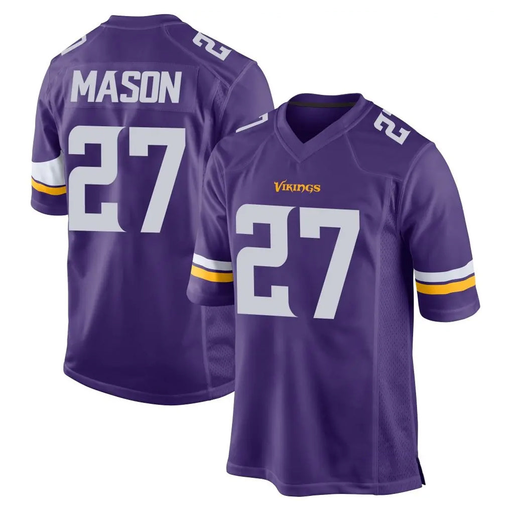 harde MN.Vikings #27 Jordan Mason Player Purple Home Game Stitched Jerseys
