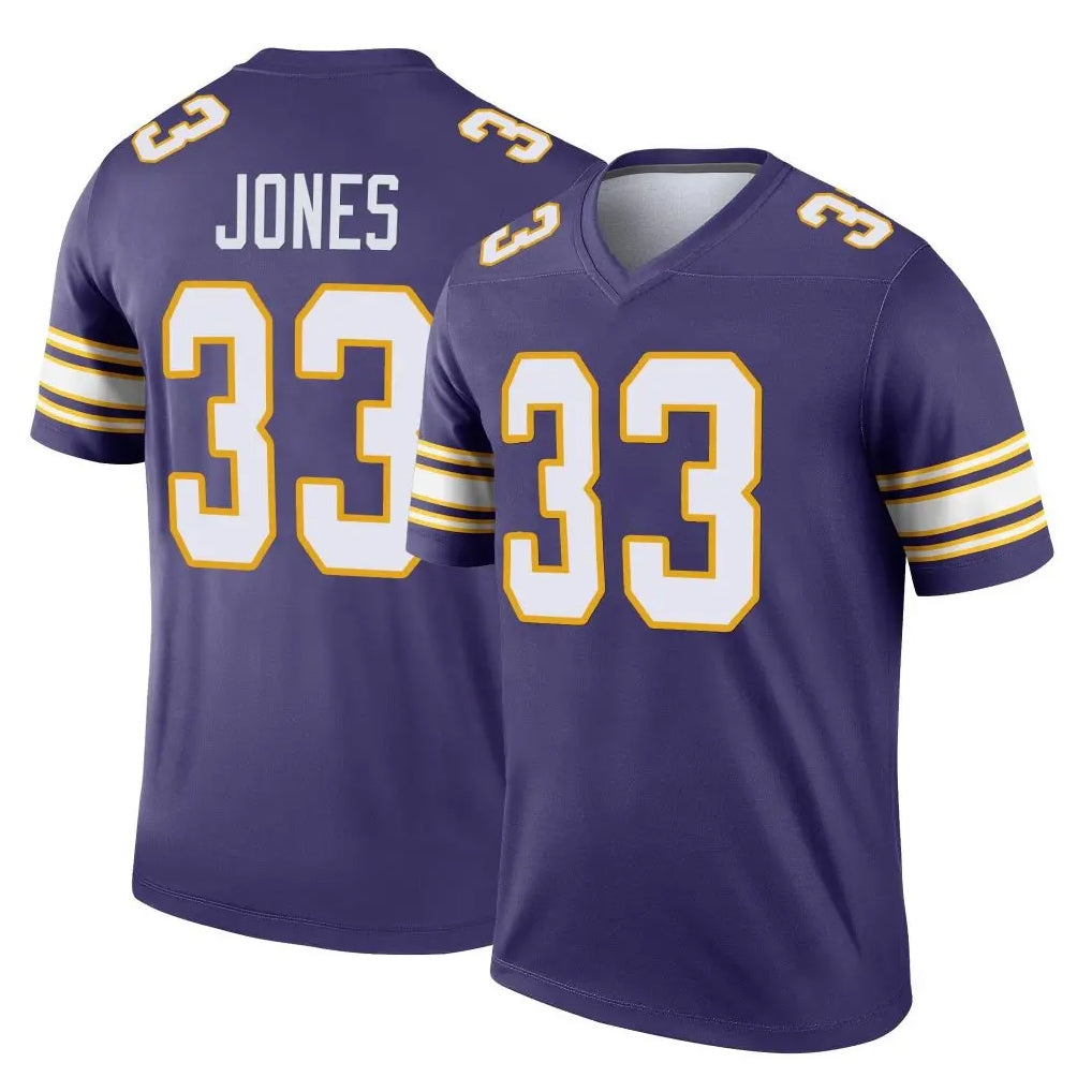 harde MN.Vikings #33 Aaron Jones Sr. Player Purple Limited Classic Home Game Stitched Jerseys