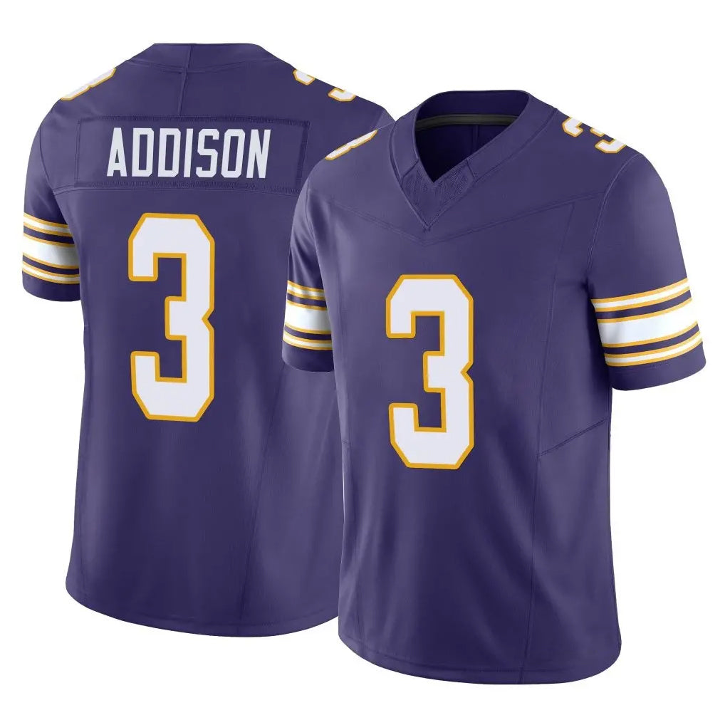 harde MN.Vikings #3 Jordan Addison Player Purple Limited Classic Vapor F.U.S.E. Home Game Stitched Jerseys