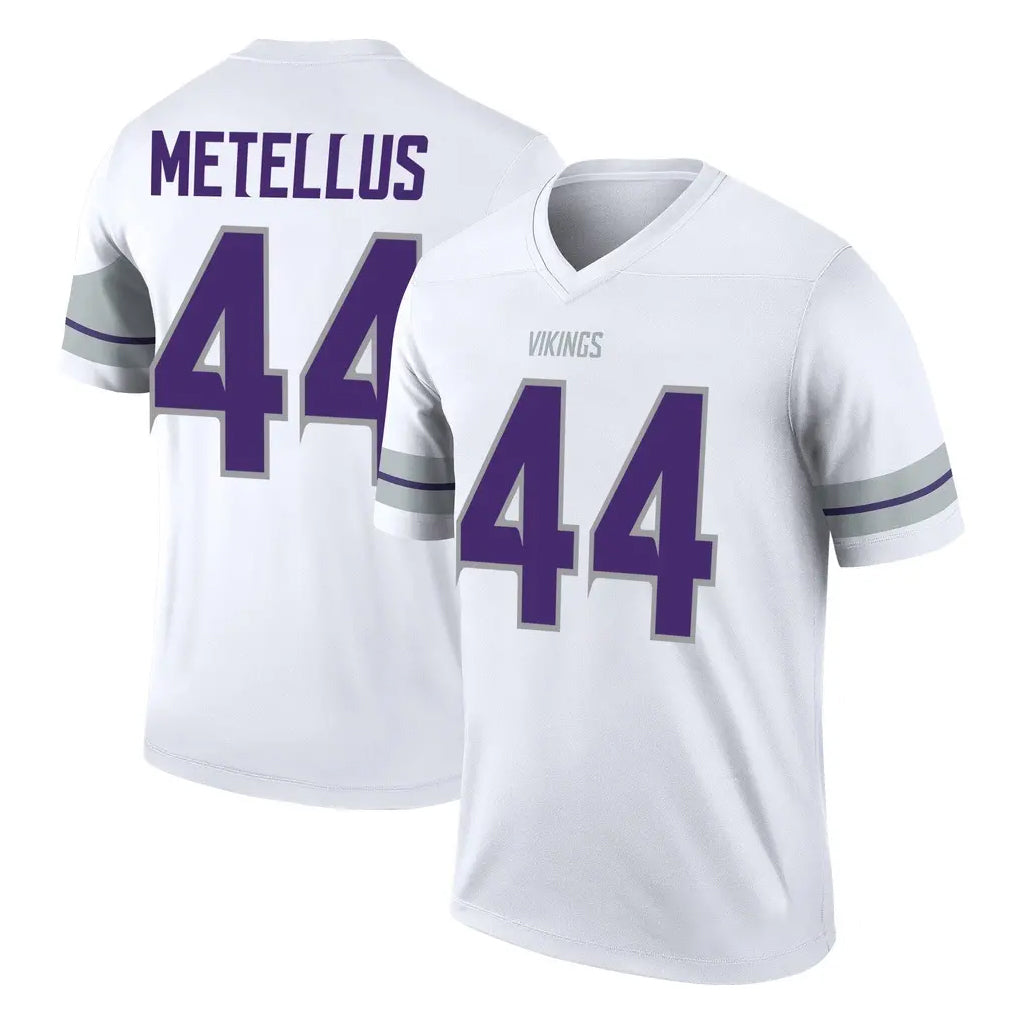 harde MN.Vikings #44 Josh Metellus Player White Alternate Legend Home Game Stitched Jerseys