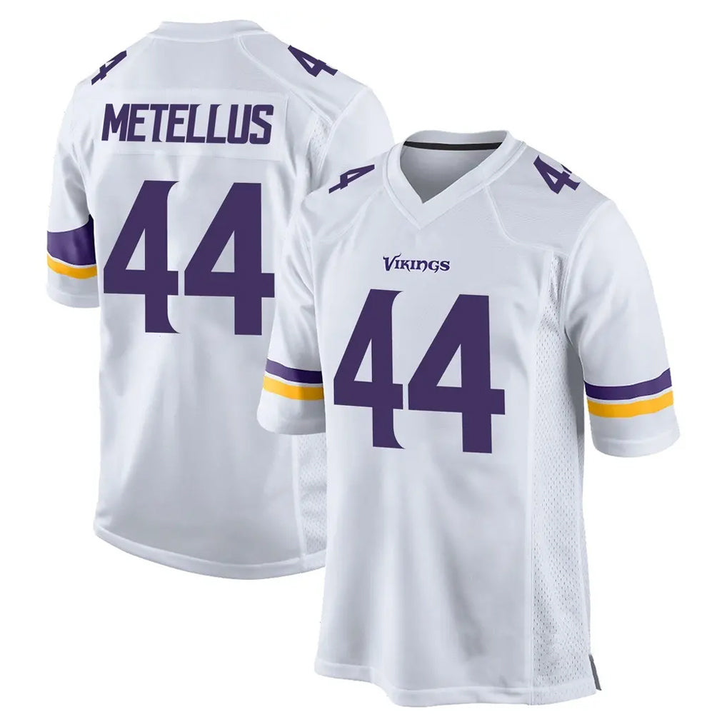 harde MN.Vikings #44 Josh Metellus Player White Home Game Stitched Jerseys