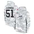 harde MN.Vikings #51 Blake Cashman Player Arctic Camo Salute to Service Pullover Hoodies Limited Game Stitched Jerseys