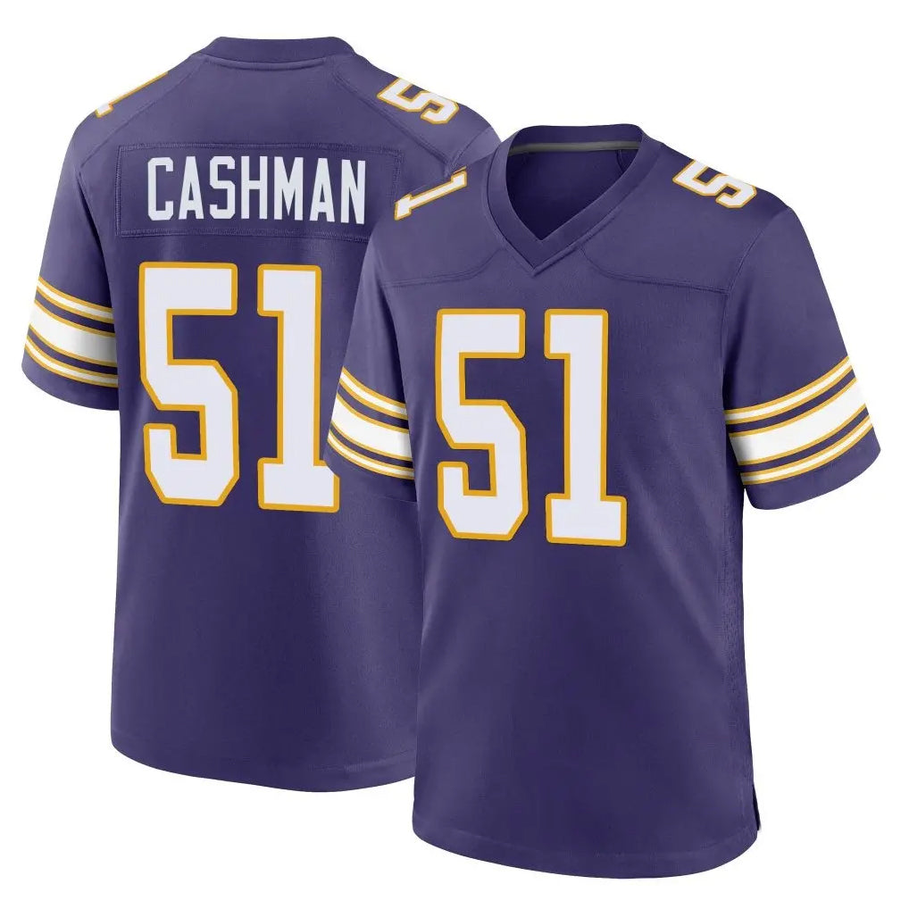 harde MN.Vikings #51 Blake Cashman Player Purple Classic Home Game Stitched Jerseys