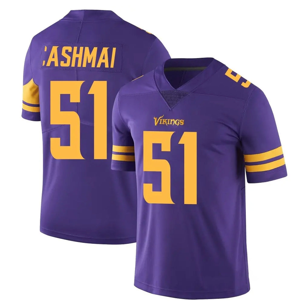 harde MN.Vikings #51 Blake Cashman Player Purple Limited Color Rush Home Game Stitched Jerseys
