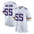 harde MN.Vikings #55 Eric Wilson Player White Home Game Stitched Jerseys