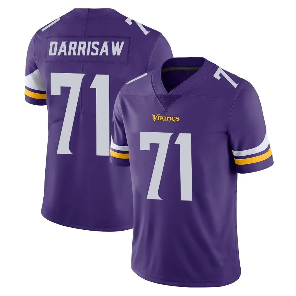 harde MN.Vikings #71 Christian Darrisaw Player Purple Limited Vapor Untouchable Home Game Stitched Jerseys