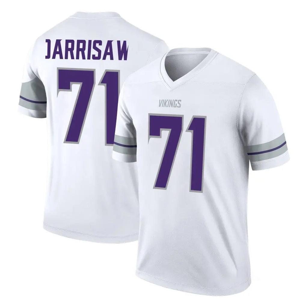harde MN.Vikings #71 Christian Darrisaw Player White Alternate Legend Home Game Stitched Jerseys