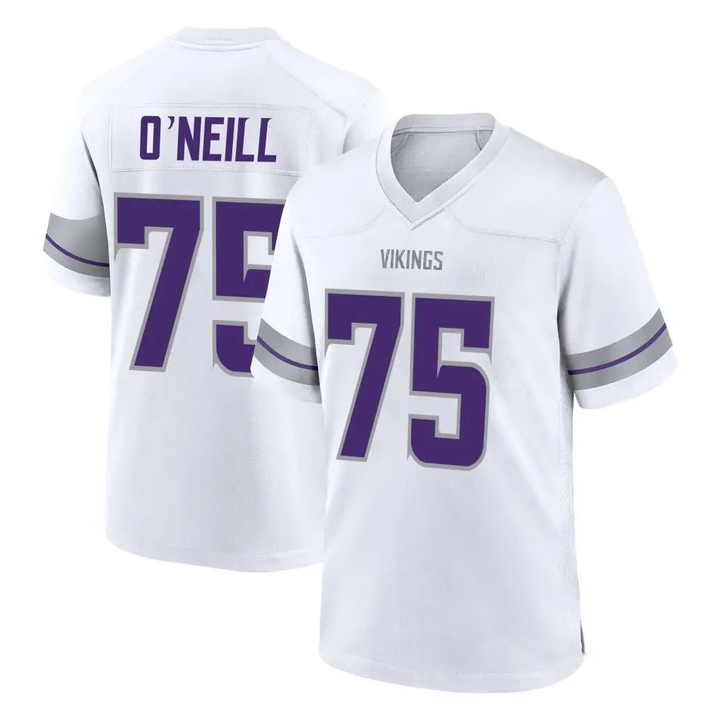 harde MN.Vikings #75 Brian O'Neill Player White Alternate Home Game Stitched Jerseys