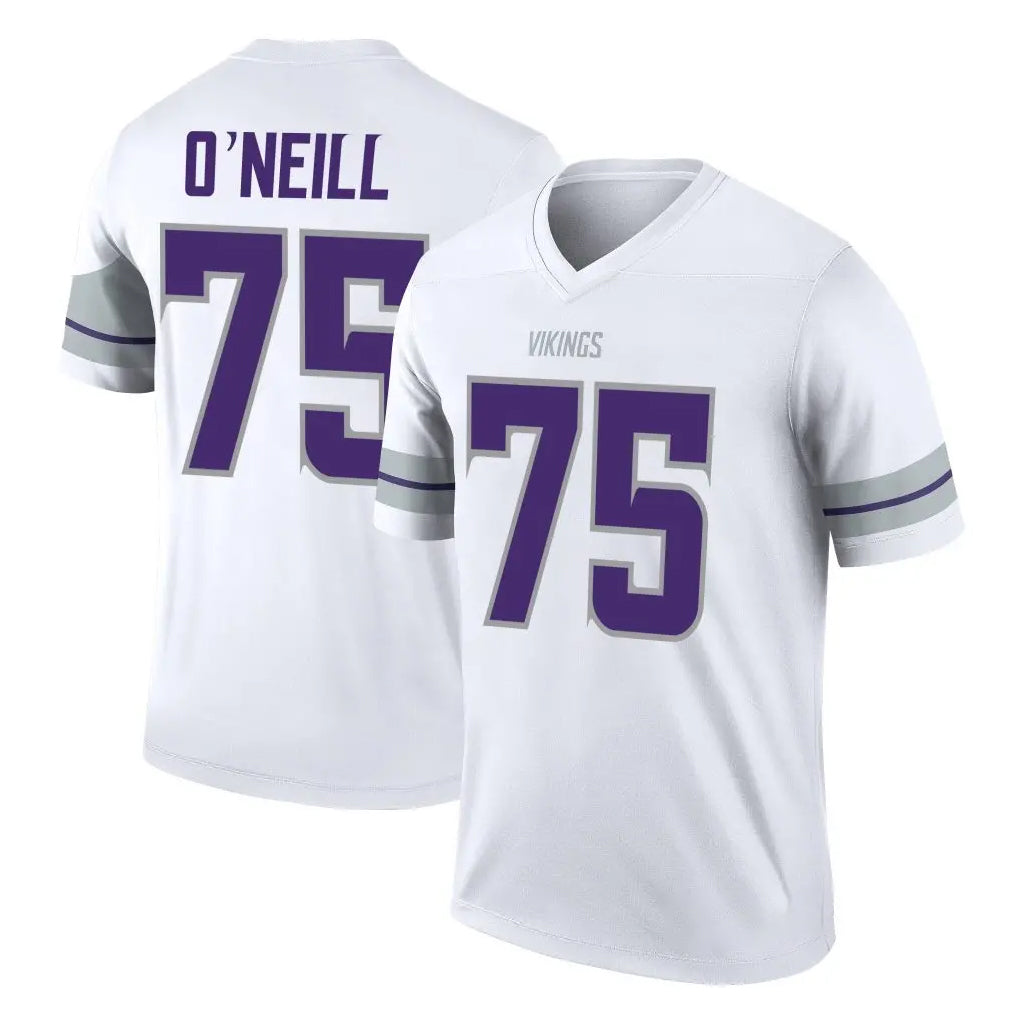 harde MN.Vikings #75 Brian O'Neill Player White Alternate Legend Home Game Stitched Jerseys