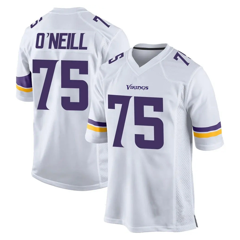 harde MN.Vikings #75 Brian O'Neill Player White Home Game Stitched Jerseys