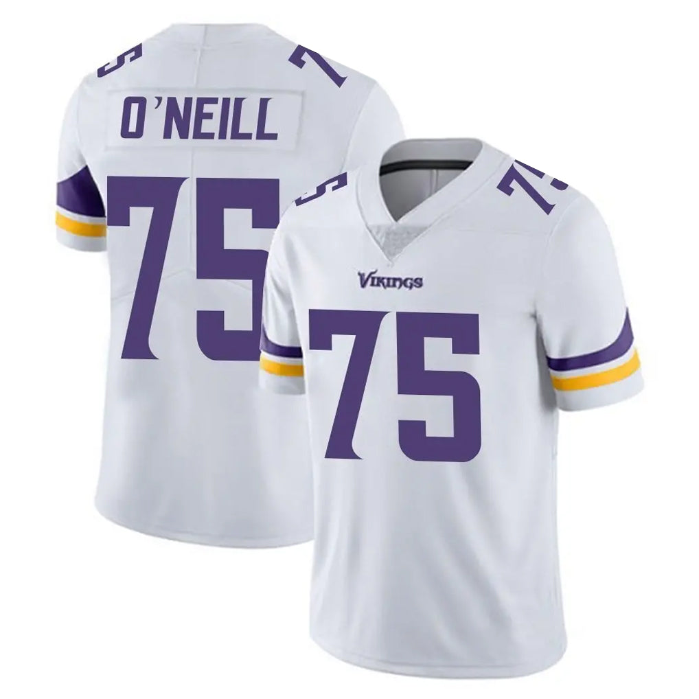 harde MN.Vikings #75 Brian O'Neill Player White Limited Vapor Untouchable Home Game Stitched Jerseys
