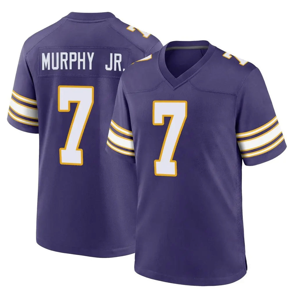 harde MN.Vikings #7 Byron Murphy Jr. Player Purple Classic Home Game Stitched Jerseys