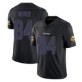harde MN.Vikings #84 Josh Oliver Player Black Impact LImited Home Game Stitched Jerseys