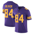 harde MN.Vikings #84 Josh Oliver Player Purple Limited Color Rush Home Game Stitched Jerseys